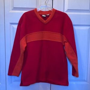 Right orange and Red 24 7 sweat shirt..  size M.